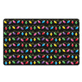 Pixel Christmas Lights Print Polyester Doormat