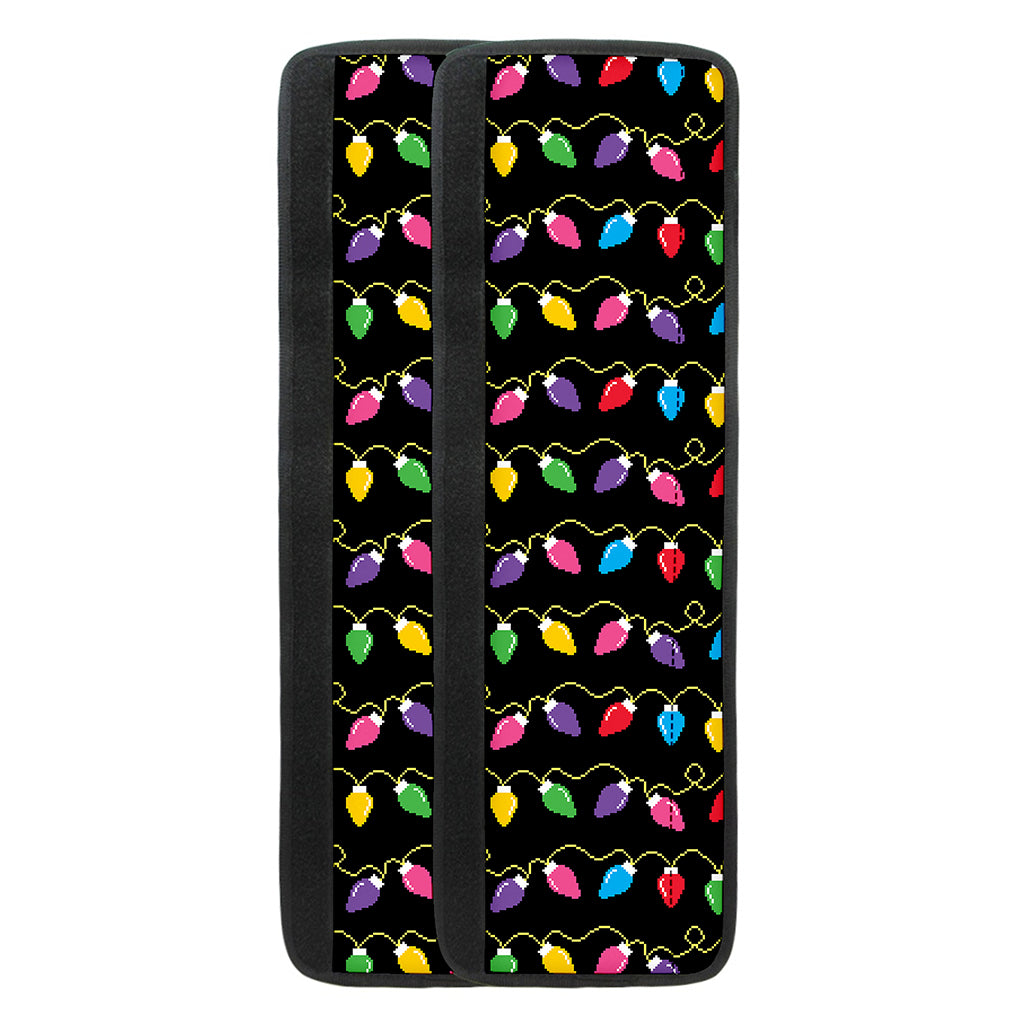 Pixel Christmas Lights Print Refrigerator Handle Covers