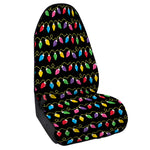 Pixel Christmas Lights Print Waterproof Car Seat Cover