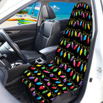 Pixel Christmas Lights Print Waterproof Car Seat Cover