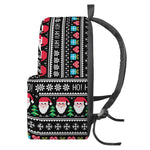 Pixel Christmas Santa Claus Print Backpack