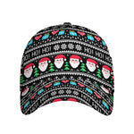 Pixel Christmas Santa Claus Print Baseball Cap