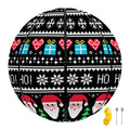 Pixel Christmas Santa Claus Print Basketball