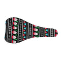 Pixel Christmas Santa Claus Print Bicycle Seat Cover