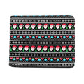 Pixel Christmas Santa Claus Print Bifold Wallet