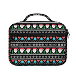 Pixel Christmas Santa Claus Print Briefcase Bible Bag