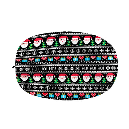 Pixel Christmas Santa Claus Print Car Side Mirror Covers