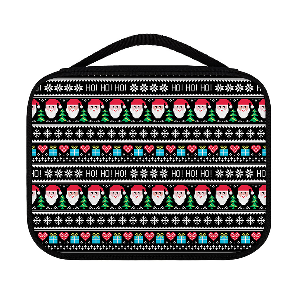 Pixel Christmas Santa Claus Print Classic Bible Case