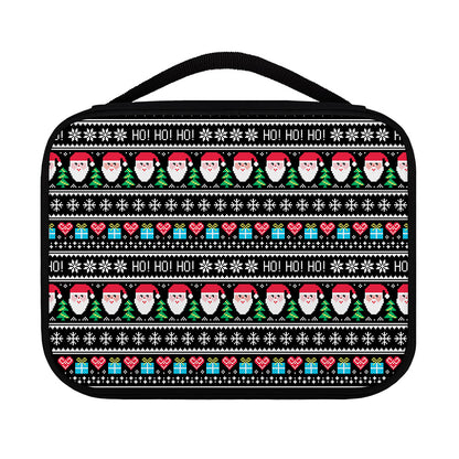 Pixel Christmas Santa Claus Print Classic Bible Case