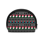 Pixel Christmas Santa Claus Print Coin Purse