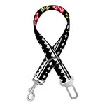 Pixel Christmas Santa Claus Print Dog Seat Belt