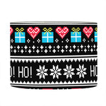 Pixel Christmas Santa Claus Print Drum Lamp Shade