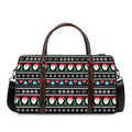 Pixel Christmas Santa Claus Print Duffel Bag