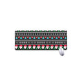Pixel Christmas Santa Claus Print Extended Mouse Pad