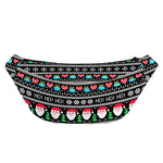 Pixel Christmas Santa Claus Print Fanny Pack
