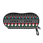 Pixel Christmas Santa Claus Print Glasses Case