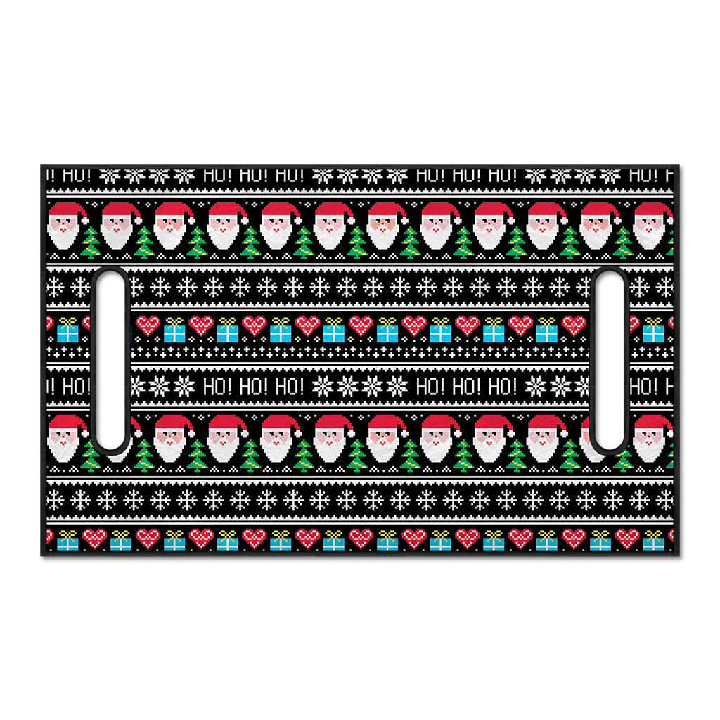 Pixel Christmas Santa Claus Print Golf Cart Seat Cover