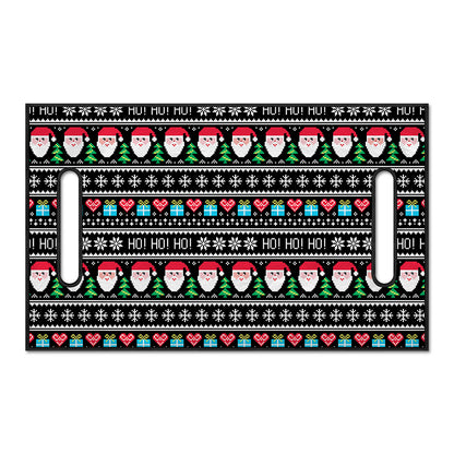 Pixel Christmas Santa Claus Print Golf Cart Seat Cover