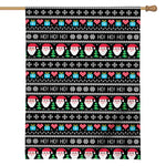 Pixel Christmas Santa Claus Print House Flag