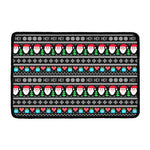 Pixel Christmas Santa Claus Print Kitchen Mat