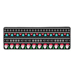 Pixel Christmas Santa Claus Print Long Kitchen Mat