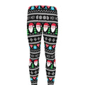 Pixel Christmas Santa Claus Print Men's Leggings