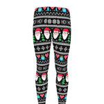 Pixel Christmas Santa Claus Print Men's leggings