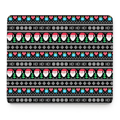 Pixel Christmas Santa Claus Print Mouse Pad