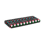 Pixel Christmas Santa Claus Print Piano Keyboard Cover