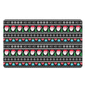 Pixel Christmas Santa Claus Print Polyester Doormat