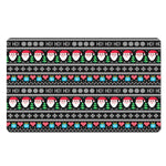 Pixel Christmas Santa Claus Print Polyester Doormat