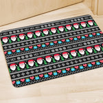Pixel Christmas Santa Claus Print Polyester Doormat
