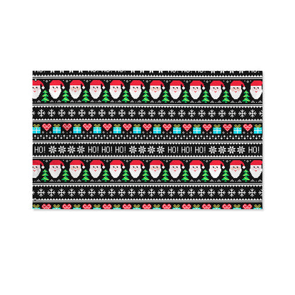 Pixel Christmas Santa Claus Print Polyester Flag