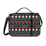 Pixel Christmas Santa Claus Print Shoulder Strap Bible Bag