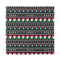Pixel Christmas Santa Claus Print Silk Bandana
