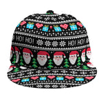Pixel Christmas Santa Claus Print Snapback Cap