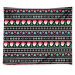 Pixel Christmas Santa Claus Print Tapestry