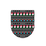Pixel Christmas Santa Claus Print Toilet Lid Cover