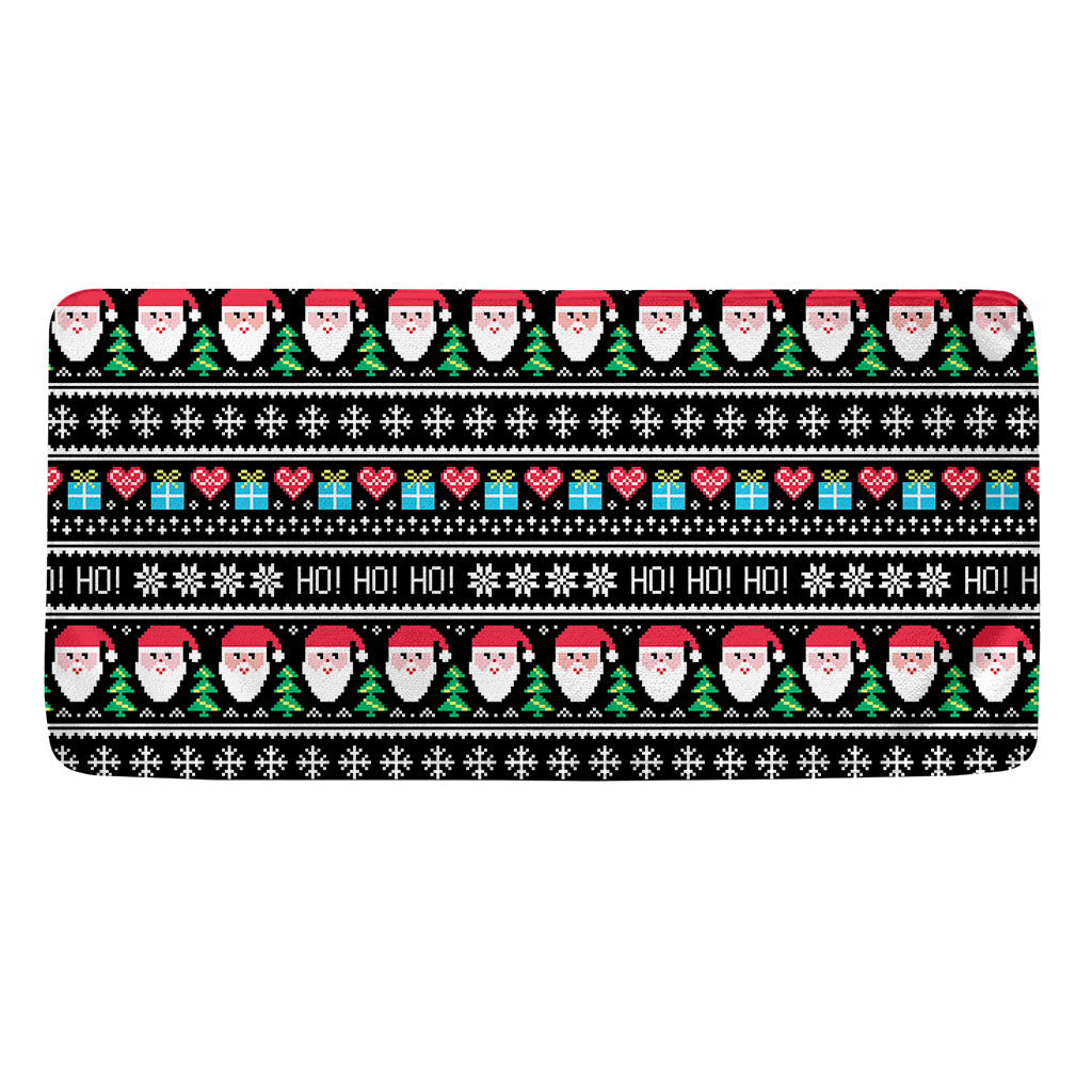Pixel Christmas Santa Claus Print Towel