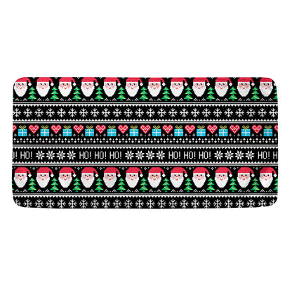 Pixel Christmas Santa Claus Print Towel
