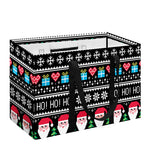 Pixel Christmas Santa Claus Print Utility Tote Bag