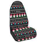Pixel Christmas Santa Claus Print Waterproof Car Seat Cover