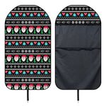 Pixel Christmas Santa Claus Print Waterproof Car Seat Cover
