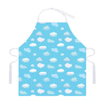 Pixel Cloud Pattern Print Adjustable Apron