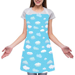 Pixel Cloud Pattern Print Adjustable Apron