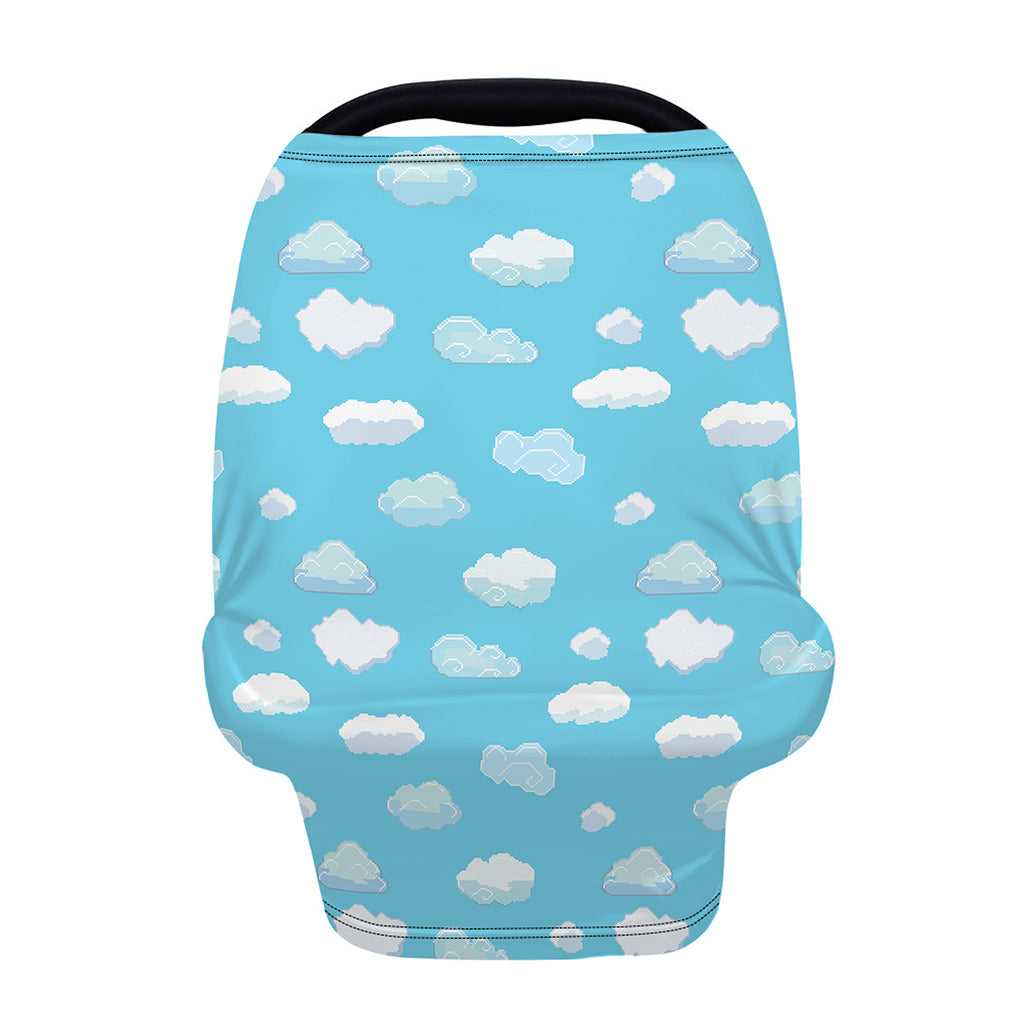 Pixel Cloud Pattern Print Baby Seat Cover