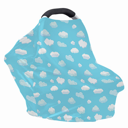 Pixel Cloud Pattern Print Baby Seat Cover