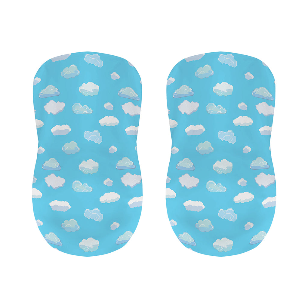 Pixel Cloud Pattern Print Bar Stool Covers