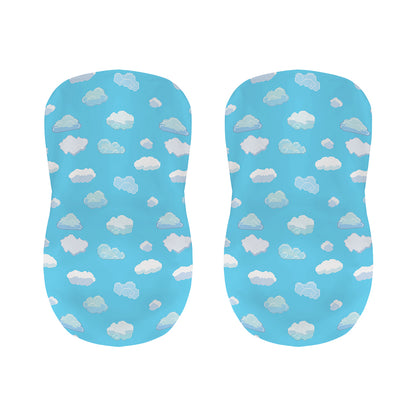 Pixel Cloud Pattern Print Bar Stool Covers