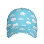 Pixel Cloud Pattern Print Baseball Cap